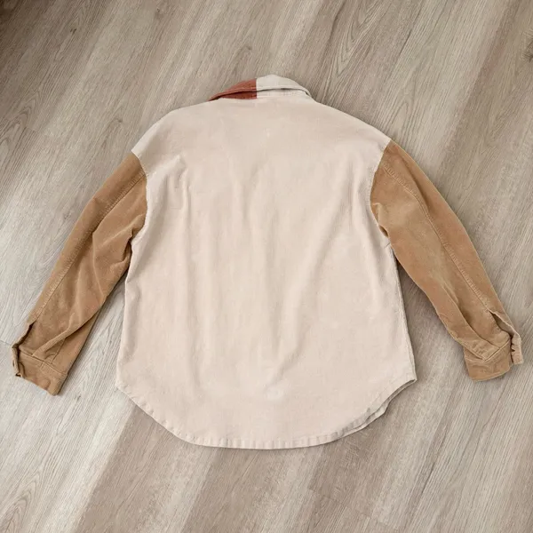 Shop Priceless Out of Town Color Block Corduroy Shacket - Image 5