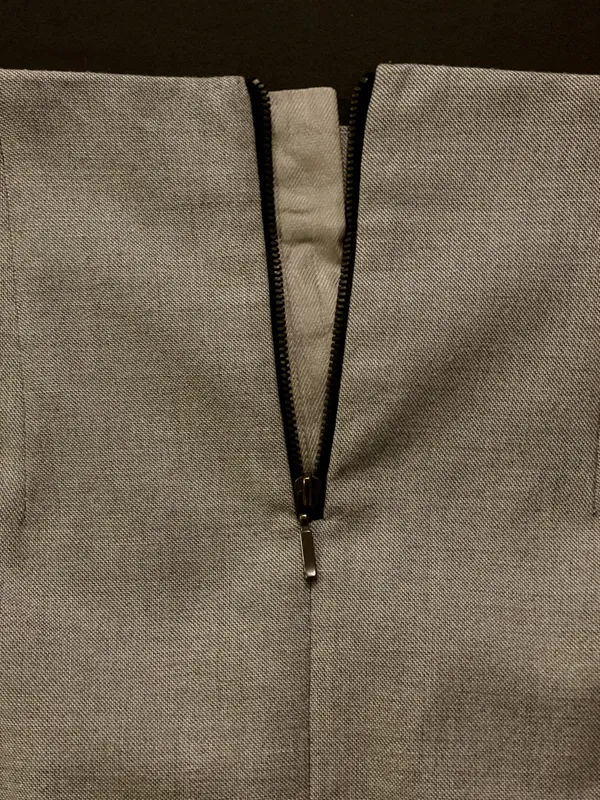 ZARA Pencil Skirt Grey Women’s Knee-Length M - Image 4