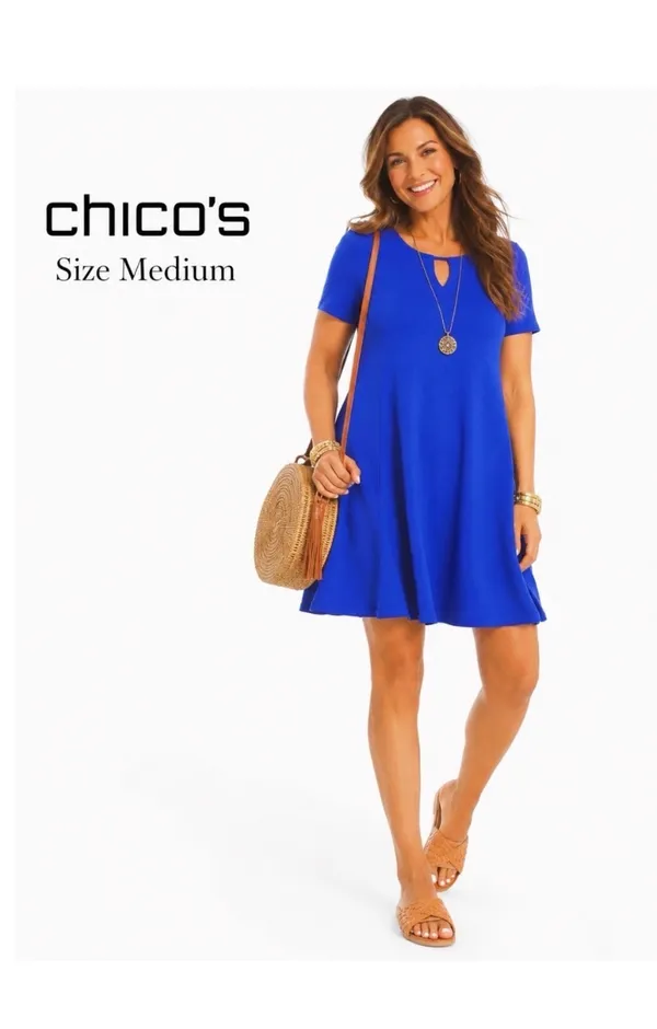 Blue Dress Chico's Women’s - Image 3
