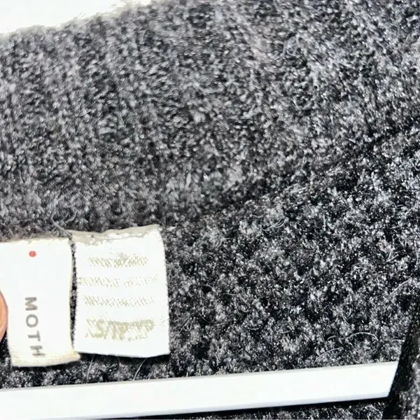 Anthropologie Camo Gray & Black Open Front Oversized Cardigan (Size XS) - Image 6