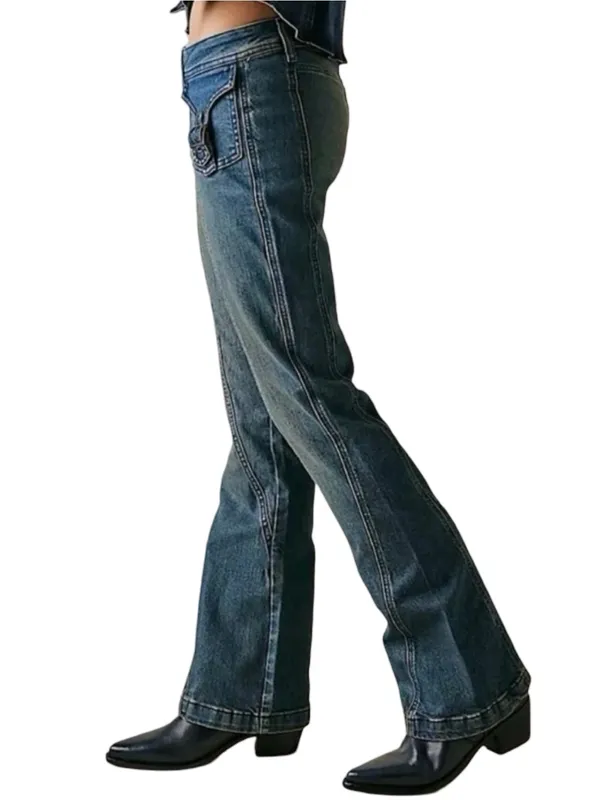 Free People We The Free NWT Women’s Size 26 Love Stone Mid Rise Bootcut Jeans - Image 2