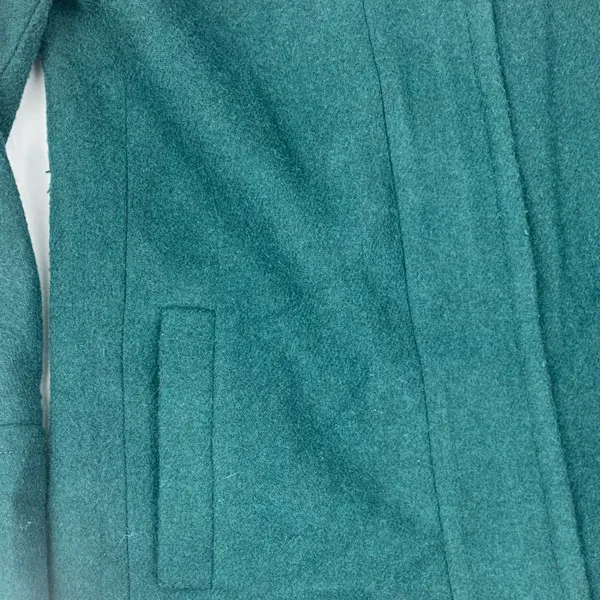 J crew size 6 small cocoon wool dark green Wool Blend Coat peacoat jacket - Image 3