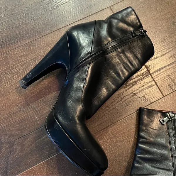 Prada Black Leather Booties - Image 15