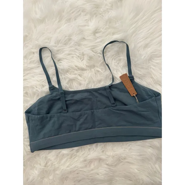 Skims Cotton Jersey Scoop Bralette Kyanite Size 3X - Image 6