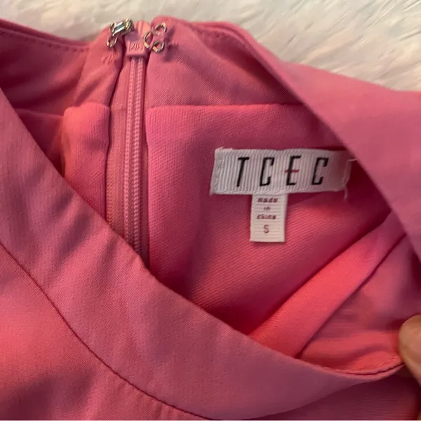 TCEC Sleeveless Pink Mini Dress Women’s Small – Lined, Hidden Back Zipper - Image 6