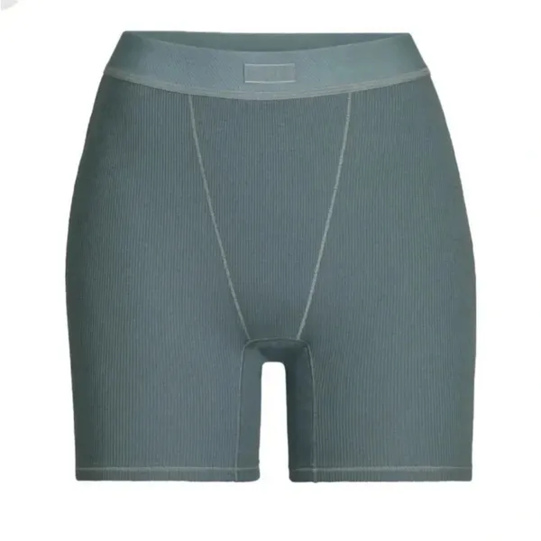 SKIMS cotton‎ rib boxer kyanite blue size S NWOT - Image 2