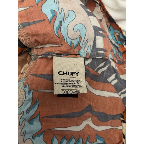 CHUFY Kathmandu Heights Organic Cotton Printed Peplum Tank Top - Image 8