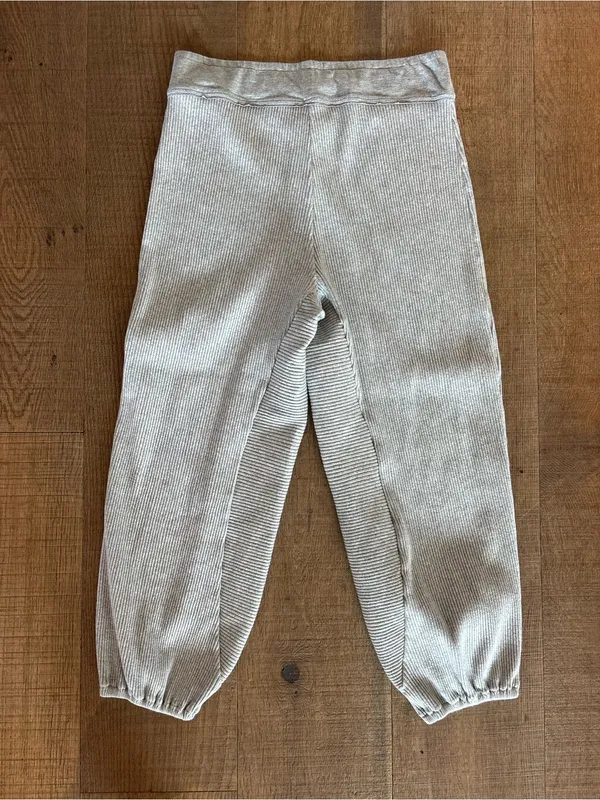intimately free people gray ribbed baggy oversized joggers - Image 6