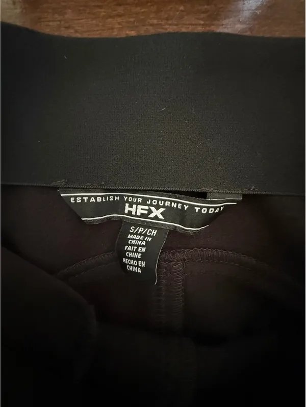 HFX Black Winter Tech Fleece Lined Pants Size Small - Image 8