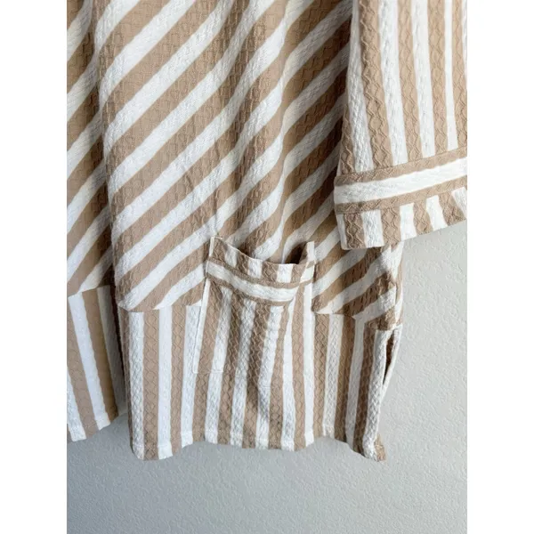 Soft Surroundings Women's Beige White Stripe Glorieta Tunic Crew Neck Size 2X‎ - Image 10