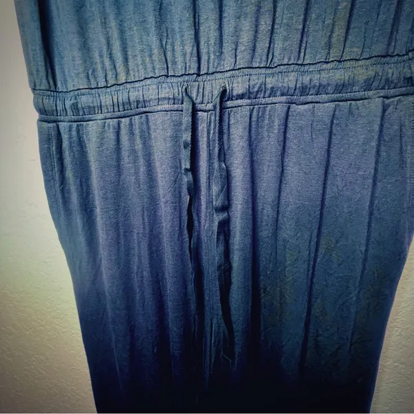 Amazon Essentials Sleeveless Scoop Neck Wide Leg Navy Jumpsuit Size Large. New! - Image 4