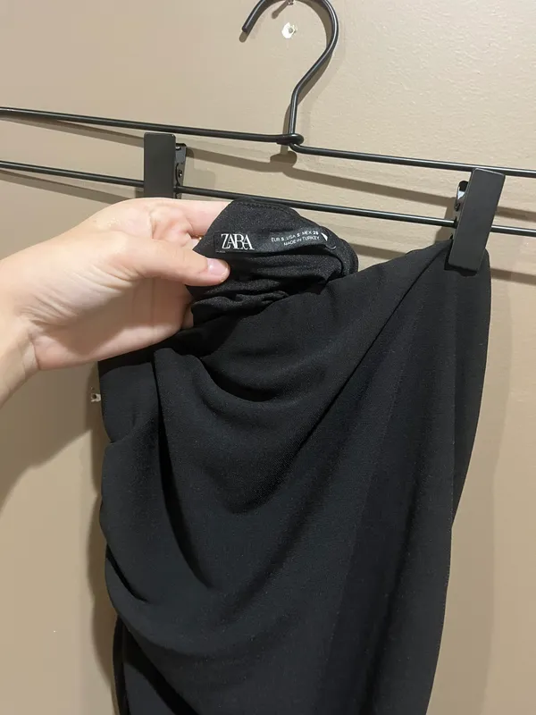 Zara Strapless black Dress - Image 5