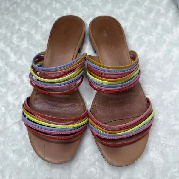 Madewell The Meg Leather Slide Sandals Size 9.5 - Image 2
