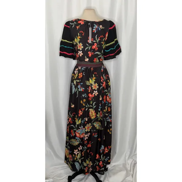NWT!! Anthropologie ALDOMARTINS Catalonia Floral Paisley Maxi Dress Medium‎ - Image 8
