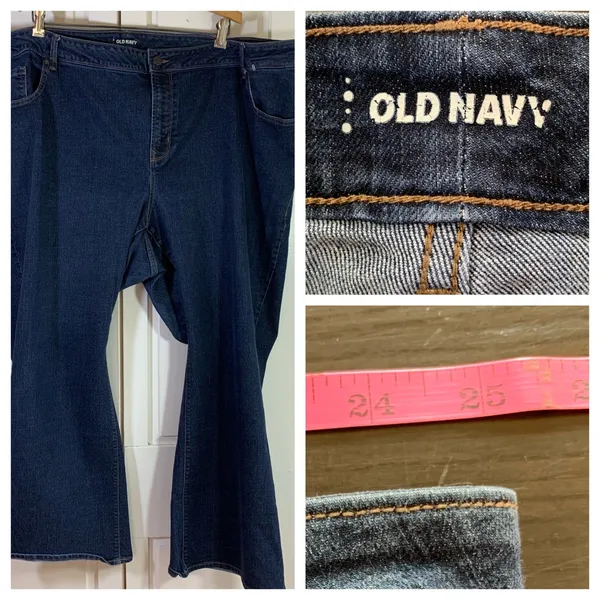Old Navy Jeans Dark Wash Plus Size 28 Short Bootcut Denim Every‎ Day Minimalist - Image 14