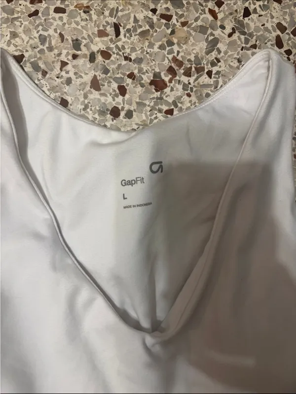 Gap GapFit womens active tank dress white large - Image 8
