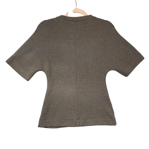 Zara Knit 2 Piece Set Top and Pants Taupe Brown‎ Seam Detail Medium - Image 4