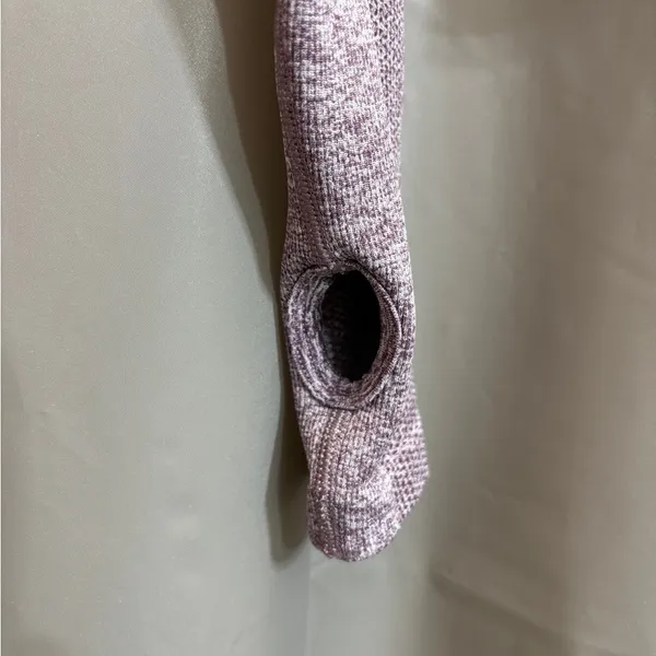 AYBL Women's Heathered Purple Crop Top - Image 4