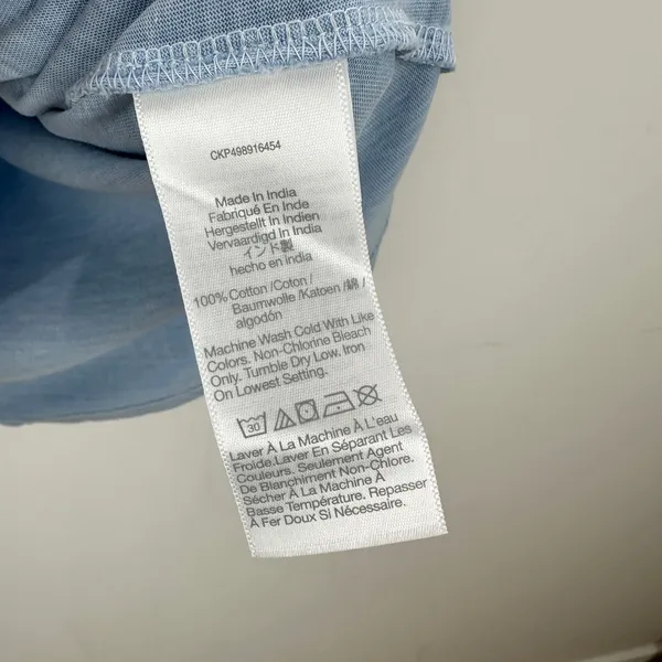 Madewell Essential Slim Tee Shirt Lightweight Cotton Light Blue Basics L NWT - Image 5