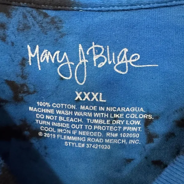 Mary J Blige Whats the 411 Track-listing Hip Hop Dip Dye 3XL - Image 4