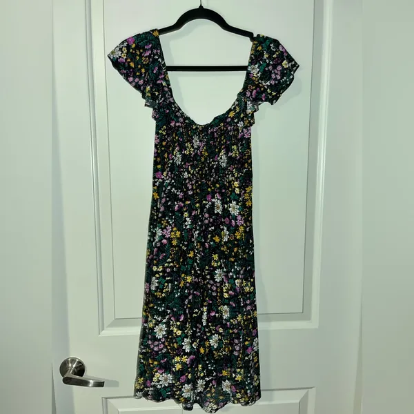 🔴Old Navy Floral Black Dress Size Small - Image 2