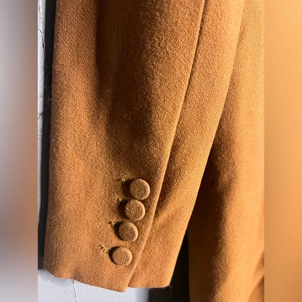 Reformation Downing Coat in Camel. Size Extra Small - Image 6