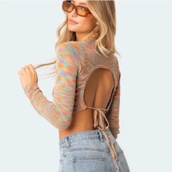 Edikted Medina Open-Back Sweater - Image 7