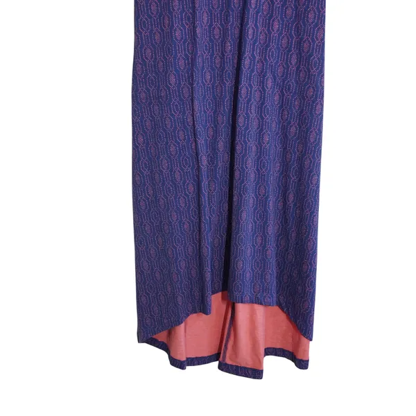 Duluth Trading Co Women's Size Small Purple Pink Geometric Print Maxi Dress - Image 3