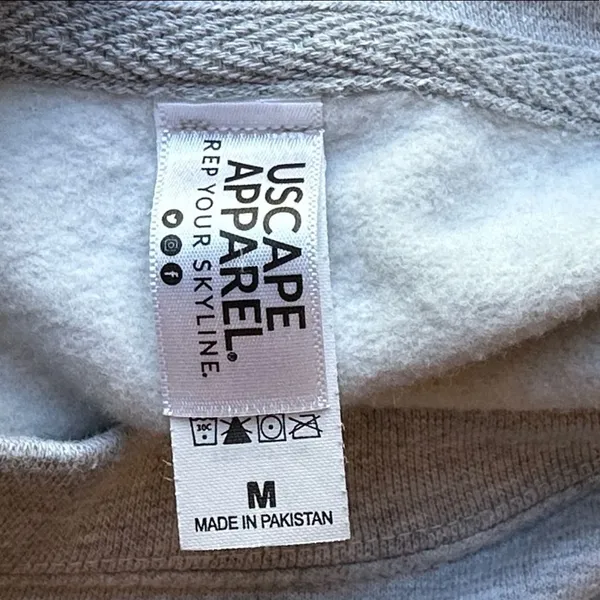 NWOT High Point University Cropped Sweatshirt gray & purple size M - Image 8