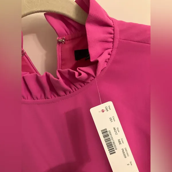 NWT J Crew Ruffle Neck Shift Crepe 365 Dress - Image 2