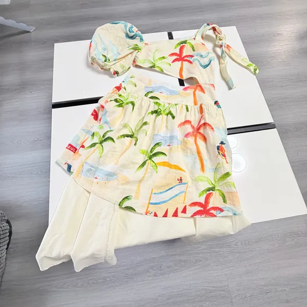 Farm Rio Asymmetric Cut-Out Tropical Dress Size XS - Skirt Altered/Modified - Image 8