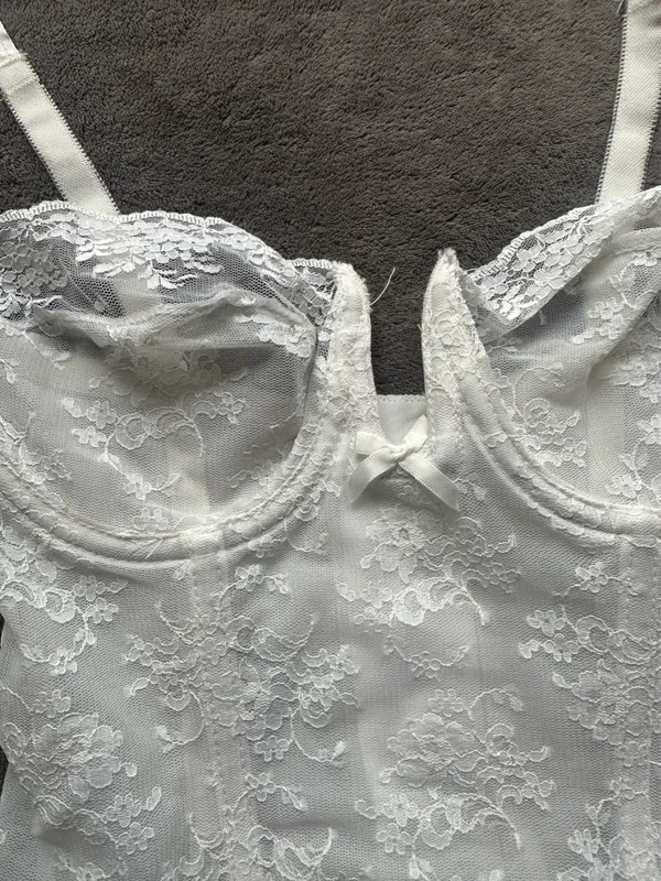 vintage corset White Size 32 C - Image 4