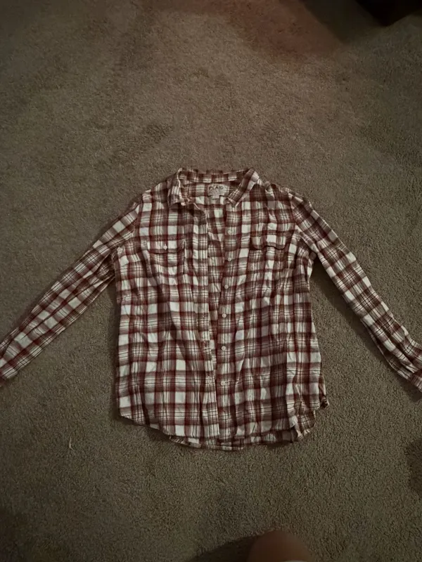 Old Navy Flannel Shirt Plaid Women’s - Image 2