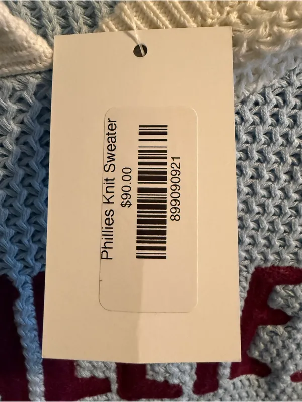 Moda Boutique Lounge Philadelphia Phillies Chunky Knit Hooded Sweater - Image 3