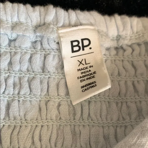 BP Nordstrom Blue Illusion Gauze Babydoll Flutter Sleeve Empire Top XL - Image 5