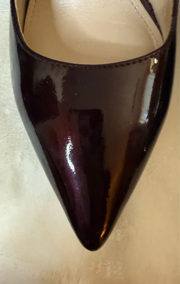 Burgundy 3 1/2 inch pumps - Image 3
