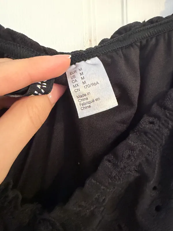 H&M Black spring dress - Image 3