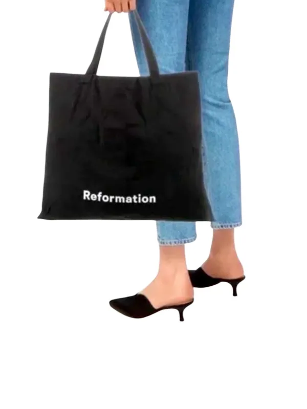 Reformation Tote Bag Black - Image 3