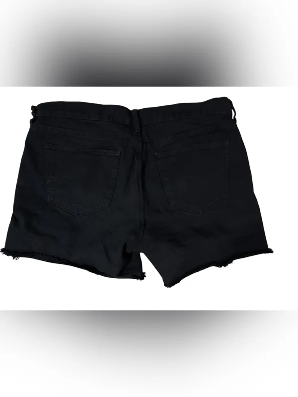 Madewell Black Denim Cutoff Shorts - Image 2