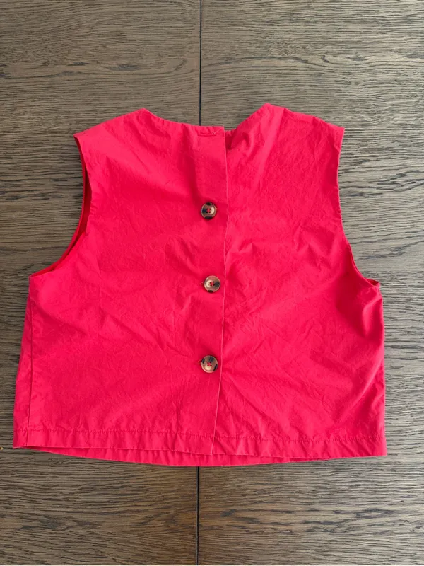 Mango Red Poplin Matching Set - Image 5