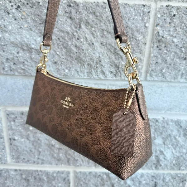 coach Charlotte Shoulder Bag In Signature Canvas ccl40 - Image 3