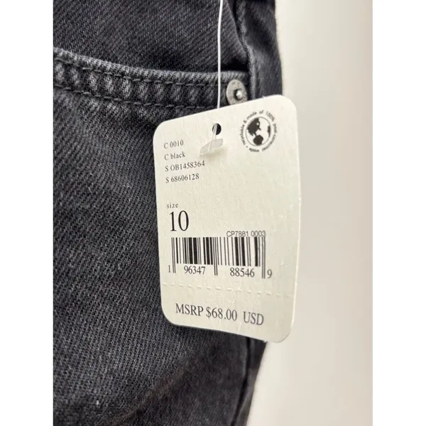 NWT Free People We the Free Sky High Black Denim Mini Skirt Size 10 Indie Sleaze - Image 10