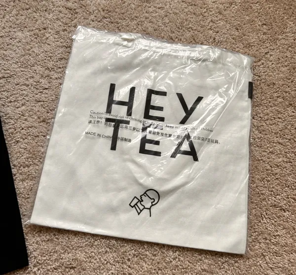 Hey tea tote bag White - Image 4