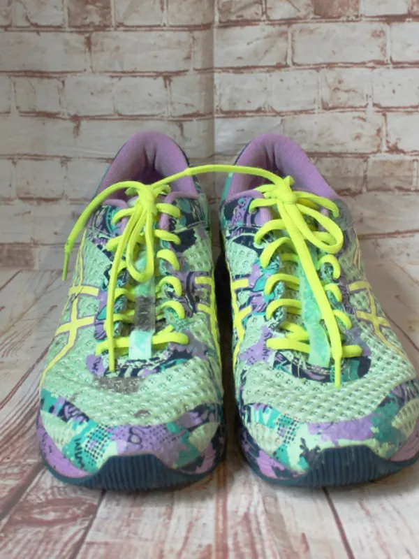 Asics GEL-Nimbus Dynamic Duomax Running Shoes T676N Purple Neon Yellow sz: 9 - Image 3