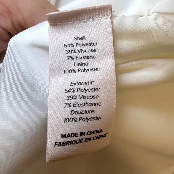 Cinq à Sept Mckenna Off the Shoulder Mini Dress White Size 10‎ Pleated Hem Crepe - Image 13