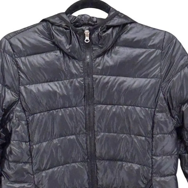 Women Quilted Down Puffer‎ Jacket Black Small - Image 3