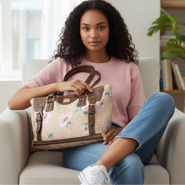 Concept pre loved purse, super cute style Brown - Image 2