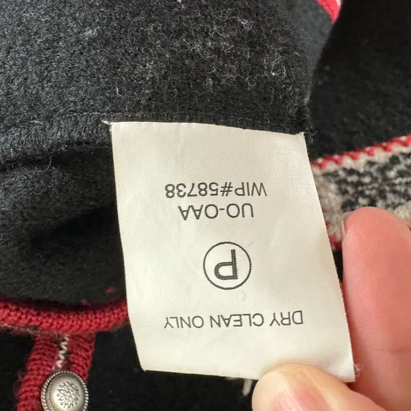 Vintage Woolrich Wool Button Front V-Neck Winter Themed Sweater‎ Vest Size XL - Image 5