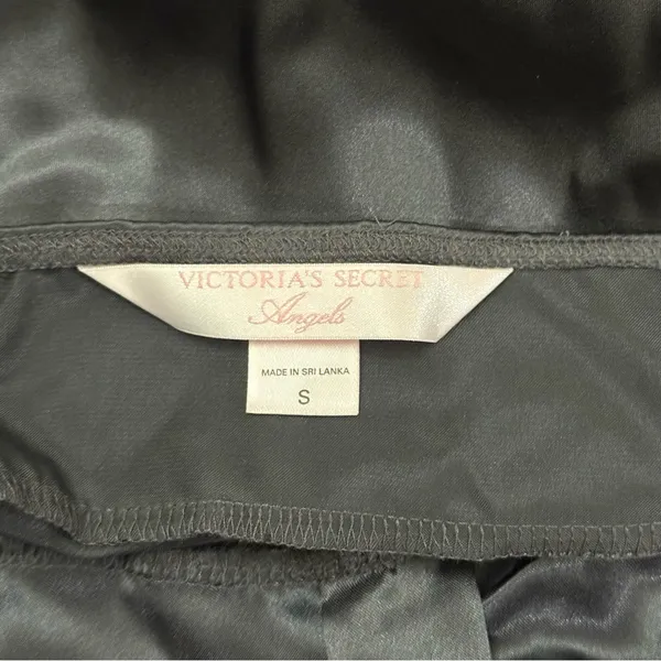 VTG Victoria's Secret Black Satin Lingerie size Small - Image 5