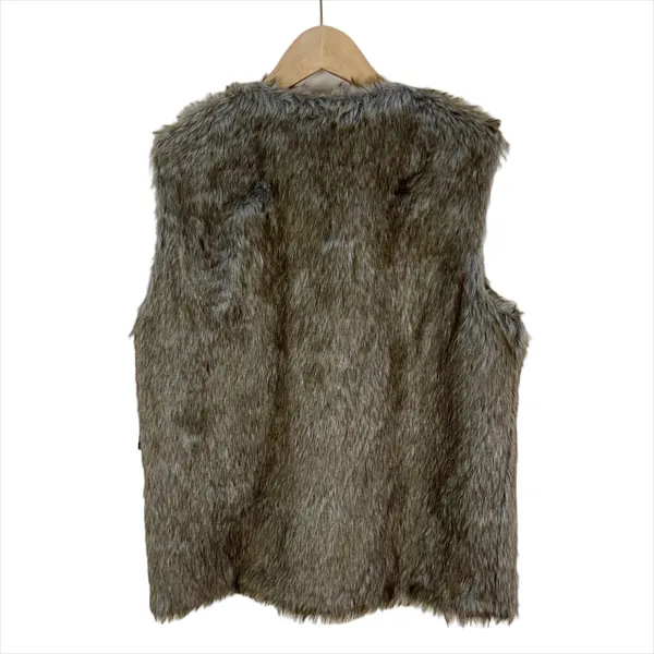 NWT Glamsia Faux Fur Vest in Tan/Brown Size XL - Image 3